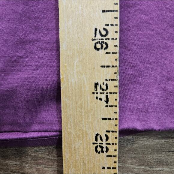 Purple Ruffled Wrap Blouse Plus Size 24W Flutter Sleeve Cinch Waist Fairycore - Picture 11 of 15